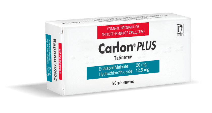 Carlon Plus 20mg/12,5mg 20 Tablet